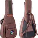 40/41/42 Inch Acoustic Guitar Bag Brown, 0.7" Extra Thick Padding