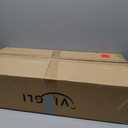 VINGLI 48 Inch Pre-lit Large Christmas Wreath with 224 LED Multi-Color Lights, Christmas Door Wreath for Garage, Outdoor Christmas Wreath with Red Bow, Timer Remote Control, Plug-in, White