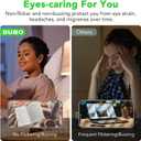 BUBO A19 LED Light Bulbs, 60 Watt Equivalent LED Bulbs, Warm White 3000K, 800 Lumens, E26 Standard Base, Non-Dimmable, 8W Warm White LED Bulbs for Bedroom Living Room Home Office, 24 Pack