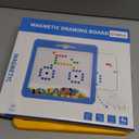 Large Magnetic Dots Board for Kids, Magnetic Drawing Board for Toddlers, Magnetic Dot Art with Magnetic Pen, Montessori Preschool Education Travel Toys for Kids Boys Girls Age 2 3 4 5 6 7 Years Old