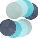 Baderke 15 Inch Round Braided Placemats Set of 8, Non Slip Table Mats for Dining Table Woven Washable Place Mats Trivets for Hot Pots and Pans for Dinner Party Decoration