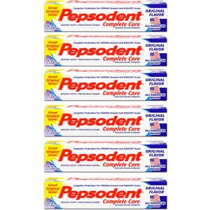 Pepsodent Complete Care Toothpaste Original Flavor 5.5 oz (Pack of 6)