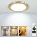 Gold Wireless Rechargeable Ceiling Light, Motion Sensor Night Light Indoor