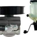 Power Steering Pump with Pulley & Reservoir Fit for 2003-2009 for Lexus GX470 4.7L, 2003-2009 for Toyota 4Runner 4.7L,21-5371