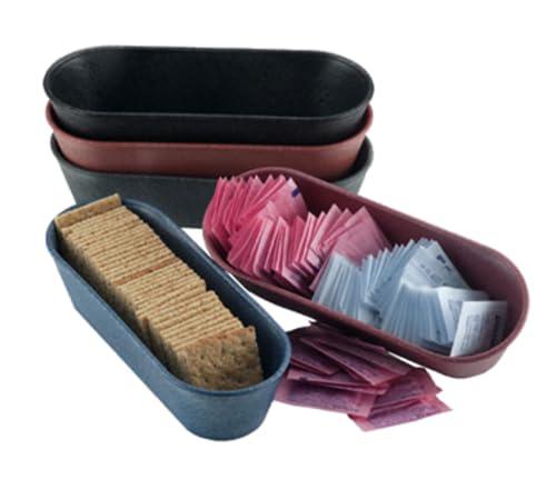 FSE 373-HS-HS1010-J Cracker and Condiment Basket, 8-1/2" x 3" x 2", Polyethylene, Jalapeño Color, Microwaveable and Dishwasher Safe, Commercial Food Basket for Bars and Restaurants, Pack of 24