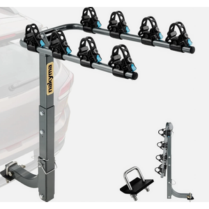 Nakyma 4-Bike Hitch Mount Rack. 240 lbs Capacity (60 lbs per Bike)