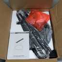 2 Tier Coffee Table in Living Room, Industrial Style Round Coffee Table with Metal Tray, Wood Small Outdoor Coffee Table for Bedroom Balcony Patio, Rustic Brown