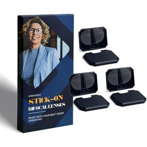 Stick On Bifocal Reading Lenses for Sunglasses, Reusable Reader Inserts for Goggles, Safety Glasses & Small Print
