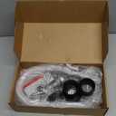 Fuel Transfer Pump with Auto Stop Sensor Overfill Protection, 3.2 GPM Portable Automatic Fuel Transfer Pump Kit with 4 Tank Adapter, Portable Gas Pump for Oil, Diesel, Gasoline White