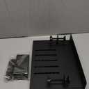 Uonlytech Desk Side Storage Organizer Clamp Mount Laptop Holder under Desk File Storage Basket