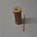 Kodrine 20oz Glass Water Tumbler with Straw and Lid, Bamboo Lids Water Bottle, Iced Coffee Cup Reusable, Wide Mouth Smoothie Cups with Protective Silicone Sleeve BPA FREE-Amber