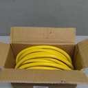 25 ft 12 Gauge Heavy Duty 3 Outlet Extension Cord Splitter with Indicator, Waterproof Outdoor Extension Cord with Multiple Outlets, 15A 1875W for Garden, ETL Listed, Flexible Yellow SJTW