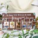RattanView Wood Memory Table Sign 16 x 8 Inch in Loving Memory Wedding Sign with 5 Clips Wedding Decor for Ceremony and Reception Wooden Memorial Picture Board to Honor Souls(Eucalyptus 1)