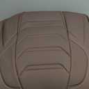 Coffee Car Seat Covers Full Set, Breathable Leather Automotive Front and Rear Seat Covers with Headrest, Car Seat Protectors Full Set, Compatible with Most Vehicles, SUV