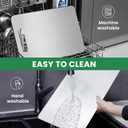 3Pack Titanium Cutting Board, 2025 New Upgrade 100% Pure Titanium Cutting Boards for Kitchen, Hygiene & Durability Non Stick Chopping Board, Double sided Cutting Board, Easy to Clean (M+L+XL