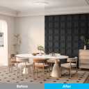 Art3d 33-Pack 3D Wall Panel for Interior Wall Dcor, Diamond Textured PVC Accent Wall Paneling for Living Room Bedroom Office TV Wall Background, 11.8"x11.8" Cover 32.Sq.Ft., Black