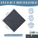 24x24 Peel and Stick Carpet Tiles for Floor, 10 Pcs | Non-Slip Self Adhesive Carpet Squares Tiles DIY Installation for Living Room Bedroom