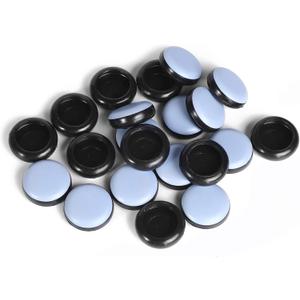 Furnigear Chair Glides Slides Teflon Chair Leg caps Best Furniture Sliders for Carpet, Chair Leg Floor Protectors 1-1/2 inch Round, 24 Pack