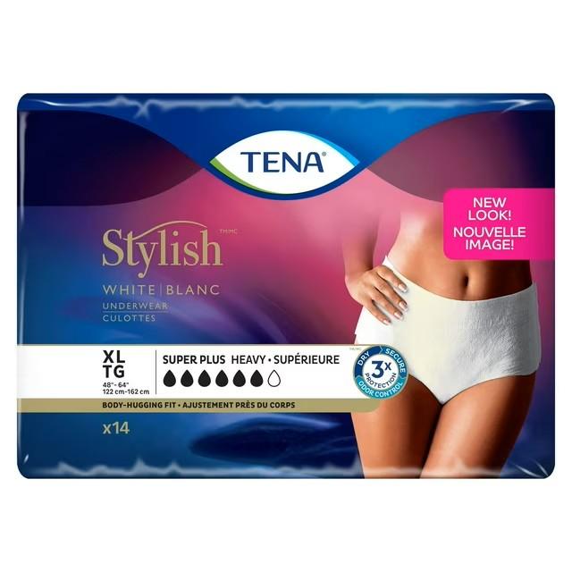 4 x TENA Incontinence Underwear for Women, Super Plus Absorbency, X-Large, 14 Count