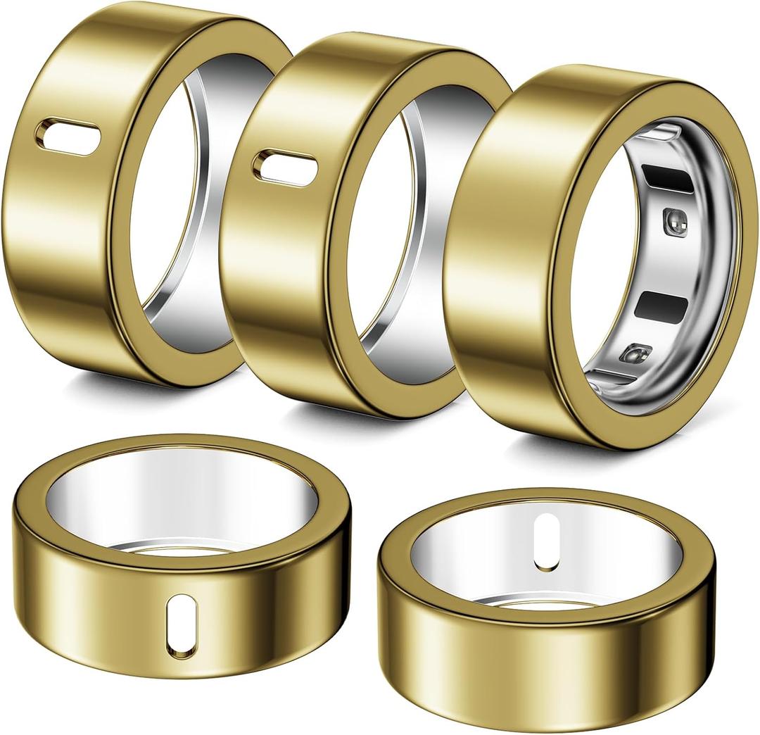 5 Pack Ring Cover Compatible with Oura Ring Gen 4/Oura Ring Gen 3 Horizon/Heritage, Abrasion-Resistant TPU Case for Oura Ring Protector Accessories for Oura Size 6