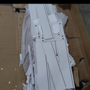 Jocoevol White 6 Drawer Dresser for Bedroom, 15.3" D x 47.2" W x 32.3" H in Simply Modern Chest of Drawers, Wood Storage Double Dresser with Deep Drawers for Living Room, Hallway Entryway, White