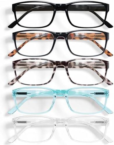 Gaoye Professional Reading Glasses for All Day - Computer Readers with Blue Light Protection - Pack of 5, +2.75