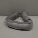 MAGZO Door Draft Stopper, 36 Inch Under Door Draft Blocker Noise Stopper, Weighted Wind Blocker Draft Guard for Bottom of Door, Gray (36in x 4in)