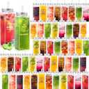 Maxdot 48 Pcs Employee Appreciation Plastic Cups Bulk 17 oz Large Square Thank You Gifts Reusable Tumblers with Lids and Straw Inspirational Plastic Mugs for Women Staff Coworker Teachers Nurse Team
