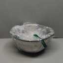 18/8 Stainless Steel Microwell Colander, 5QT Large Capacity with Handle Kitchen Food Strainer Basket for Washing Vegetables, Fruits, Rice, and Pasta (primary colour, 5QTColander+5QT Mixing bowl)