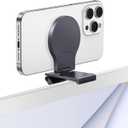Stouchi Continuity Camera Mount for Desktop Monitor, iMac Compatible iPhone Webcam Mount with Mag-Safe for Mac Desktops and Displays, Apple TV 4K (iMac/Monitor, Grey)