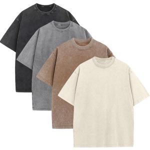KEEPSHOWING Mens Oversized T Shirts Acid Wash Loose Fit Vintage Washed Tee Shirt Short Sleeve Streetwear Casual T-Shirts Large