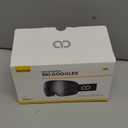 Lamicall Ski Goggles with 3X Anti-Fog - 100% UV Protection Spherical Lens, OTG for Skiing, Snowboard, Snowmobile, Men, Women (Black Frame - Silver Lens)