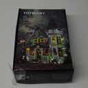 iATOM Haunted House Building Set with Lights, Halloween Mansion Building Toy for Adults, Gift for Christmas, Horror Village Town Architecture Include Pumpkin Skeleton Spooky Bat Cat, F-C9987