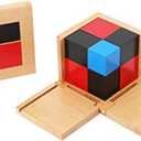 Adena Montessori Binomial Cube Montessori Sensorial Educational Toys for Kids Learning Early Educational Toys