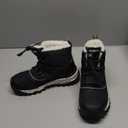 UOVO Boys Snow Boots Boys Winter Boots for Kids Waterproof Winter Snow Boots for Boys Warm Fur Lined Slip Resistant Outdoor (Toddler/Little Boys), Size 35