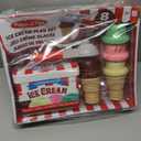 Melissa & Doug Scoop and Stack Ice Cream Cone Wooden Magnetic Pretend Play Food Set, Preschool Toy Play Ice Cream Set, Pretend Food, Toy for Toddlers and Kids Ages 3+ - FSC-Certified