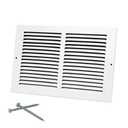 Howeall 12"W x 8"H [Duct Opening Size] Steel Return Air Grille, Air Return Vent Cover for Ceiling and Sidewall - HVAC Air Vent Covers - [Outer Dimensions: 13.75"W x 9.75"H] 2