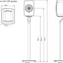 KEF S1 Floorstand for LSX II (Crimson Red)