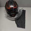 Motorcycle  Helmet Modular Double Visor Flip Up Front Motorbike Helmet -Modular Helmet with Double Visor for Bike Cruiser Chopper Moped Scooter ATV,DOT/ECE Approved L,S=55-56cm  (Small)