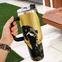 Sistabag - Coffee Tumbler For Black Women - Birthday, Mother's Day, For Women, Pride Tumbler For Woman (She Who Kneels Before God, 40 Oz)