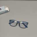 Gaoye Blue Light Glasses for Computer & Gaming - Anti UV Ray Lenses, Scratch-Resistant & Comfort Fit (Medium, *Transparent Dark Blue)