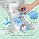 Pet Soft Female Dog Diapers - Disposable Dog Diapers with Adjustable Foam Tail Hole, Cat & Puppy Diaper for Dogs in Heat or Incontinence, Medium (24Pcs, Green)