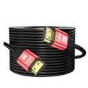 4K Hdmi Cable 75FT, High Speed Hdmi 2.0 Cable 4K@60Hz 2K@120Hz, Gold-Plated Connector 3D ARC HDCP 2.2 &2.3 for HDTV/Blu Ray Playback/Projectors/Laptops/PS4/PS5(Red)