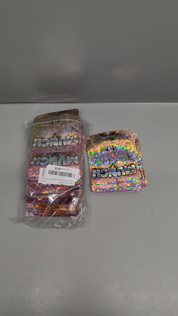100pcs Mylar Bags, 3.5g Bags, 1 Special Cartoon Pattern, 5 x 4 Inch Resealable Candy Bags, Gummies Bags, Storage Baggies