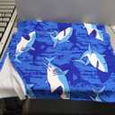 COMFAR Cute Shark Microfiber Beach Towel for Boys, Personalized Beach Towels for Kids, Sand Free Beach Towel Sandproof, Quick Dry Pool Towel 30"x 60"