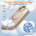 Mist-Armor Designed for iPhone 16 Pro Max Case, [Fit for Mag Safe] [Non-Slip Edge] Military Grade Protective Bumper Silicone Matte Phone Case Cover for iPhone 16 Promax 6.9" Men Women, Gold