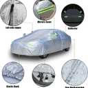 5 Layers Waterproof Car Covers for Automobiles All Weather Season UV Protection Rainproof Outdoor Full Cover Universal Fit Sedan 186" to 193"