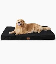 Bedsure XL Dog Beds Large Sized Dog -Comfy Flat Extra Large Pet Beds with Removable Washable Cover, Orthopedic Egg Crate Foam Mat, Suitable for Pet Up to 100 lbs
