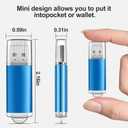 10-Pack 32GB Plastic USB 2.0 Flash Drive, Blue