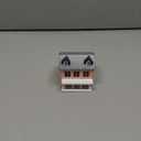 Miniature Cottage for Dollhouse Accessories Desktop Decor Wooden Mini House Storage Decoration Ornament Nice Present for Miniature Lovers (Pink)